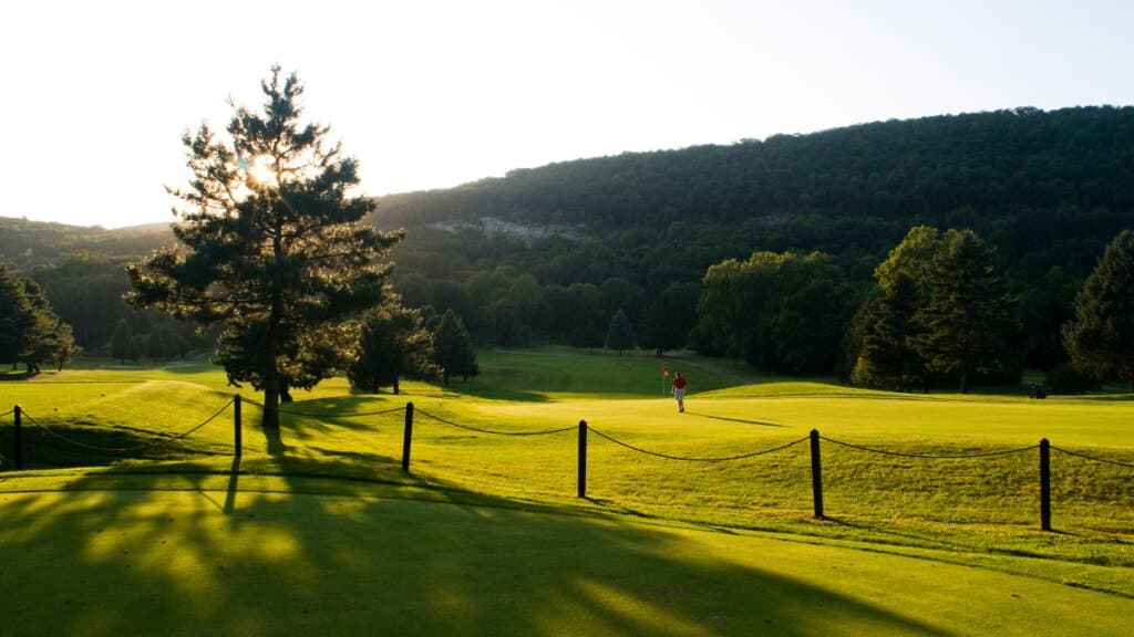Aerial view of Sunset Valley Golf Course